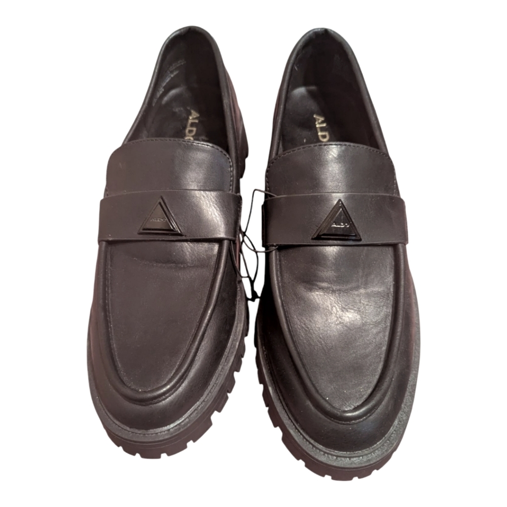 NWOB Aldo Women's Black On Black Loafers Size 9